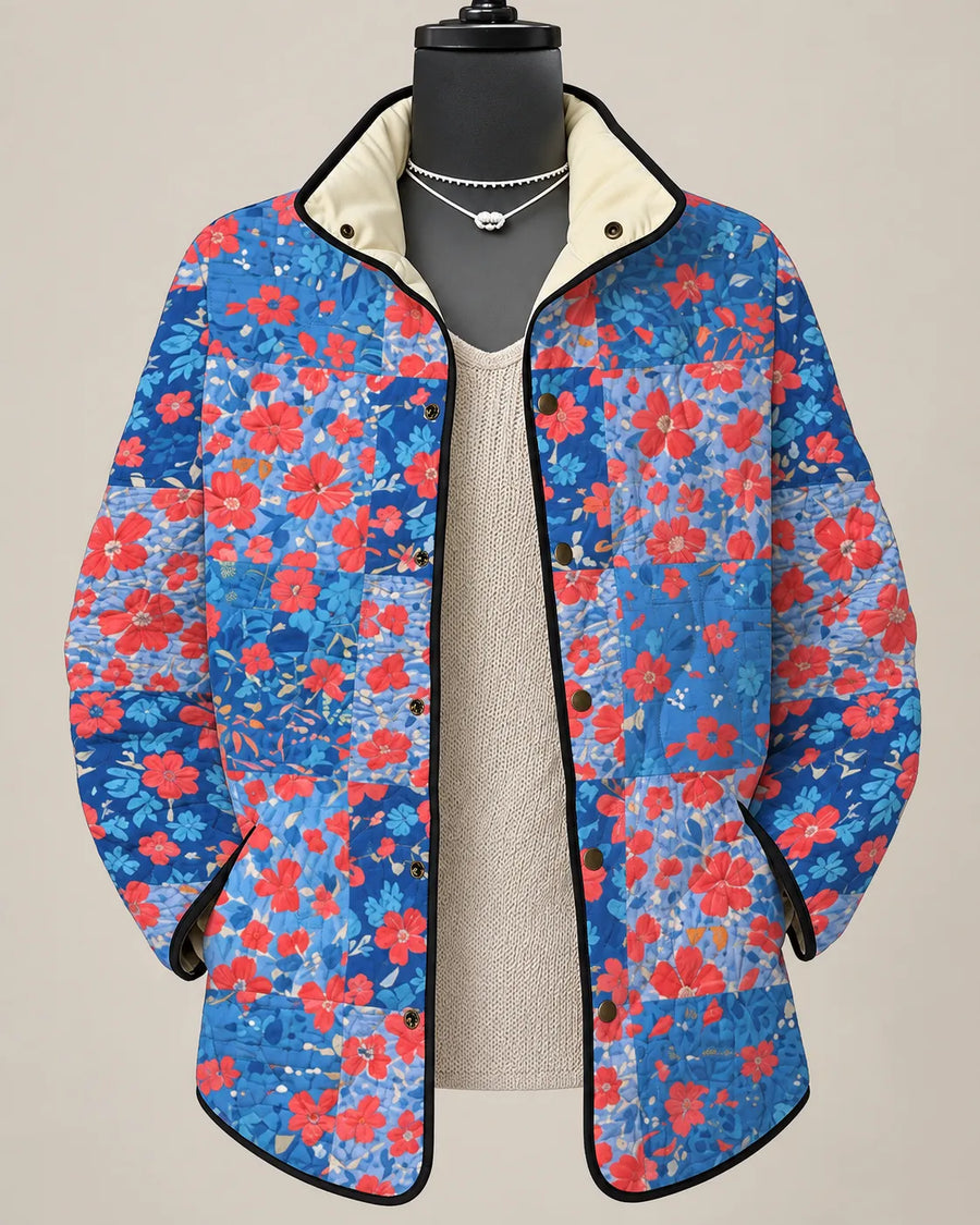 Rosalie Bloom Patchwork Floral Quilted Jacket