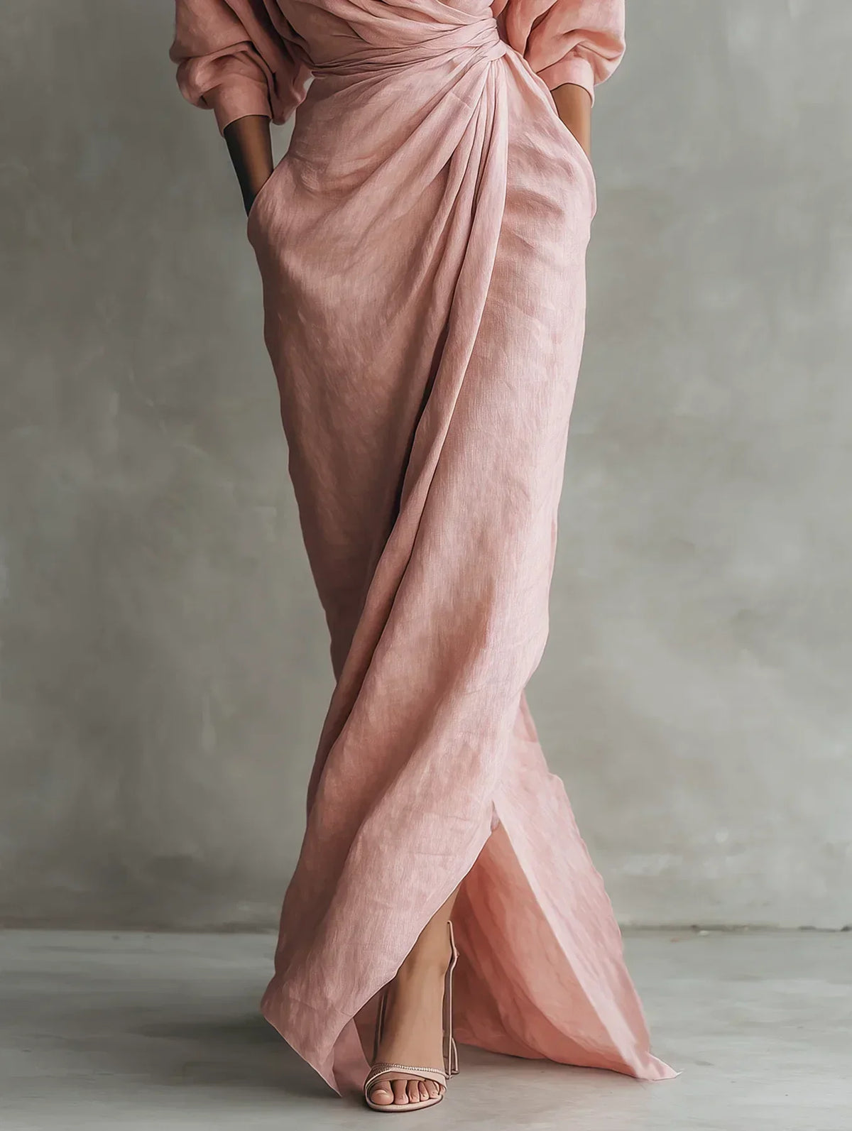 Marisol Maxi Dress with V-Neck