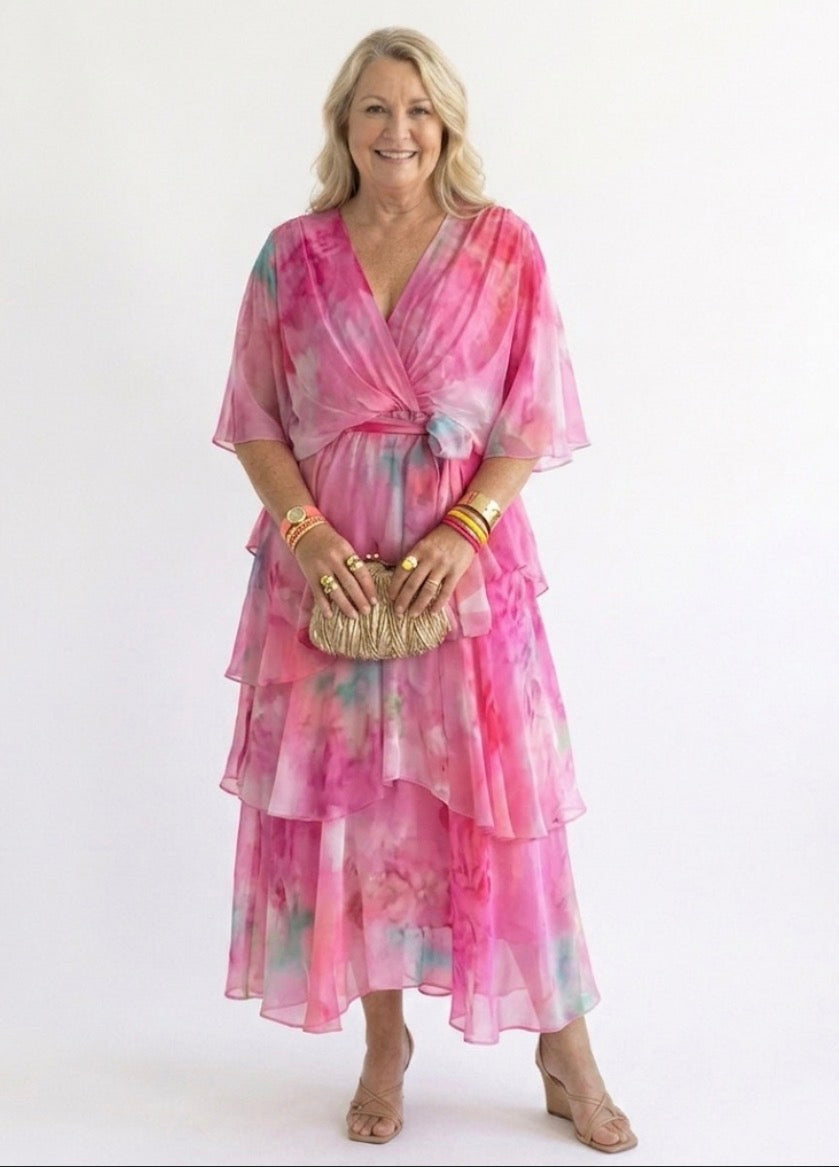 Diane & Susan™ |Layered Floral Sun Dress