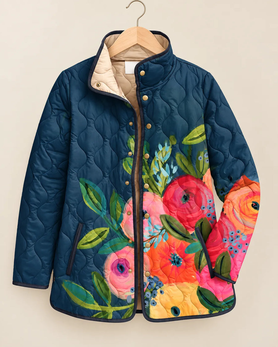 Camille Painted Garden Quilted Jacket