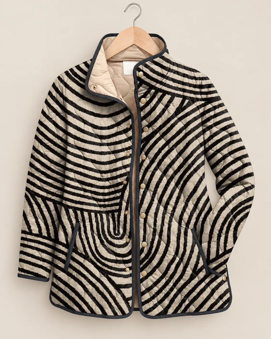 Vivienne Modern Swirl Quilted Jacket