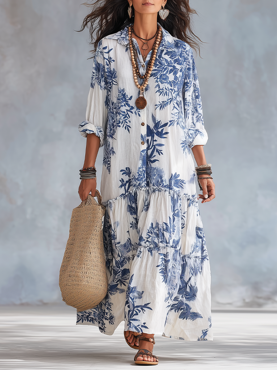 Dahlia | Floral Tiered Maxi Dress