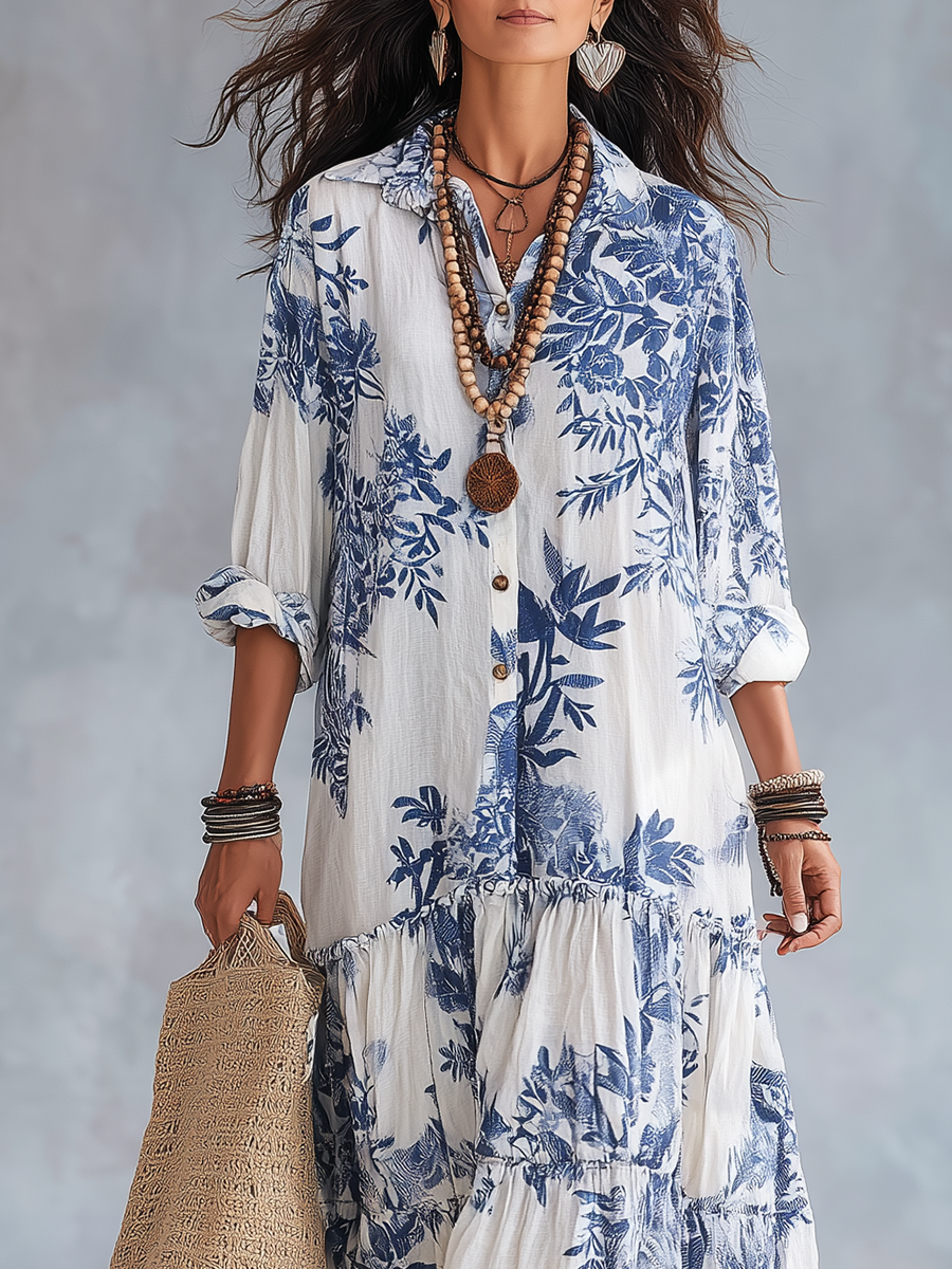Dahlia | Floral Tiered Maxi Dress