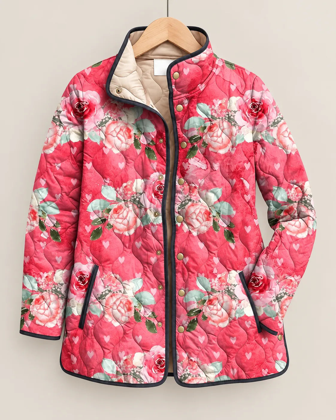Rosalie | Watercolor Leopard Quilted Jacket
