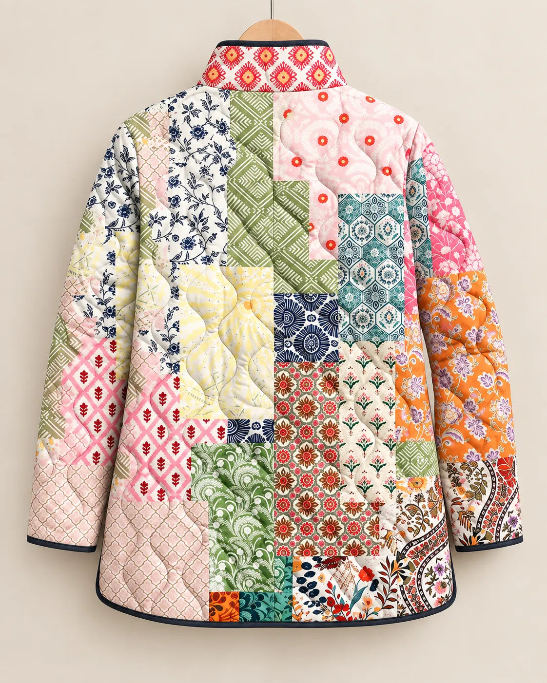 Eliana Heritage Patchwork Quilted Jacket