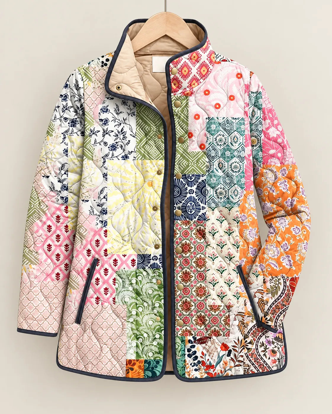 Rosalie | Watercolor Leopard Quilted Jacket