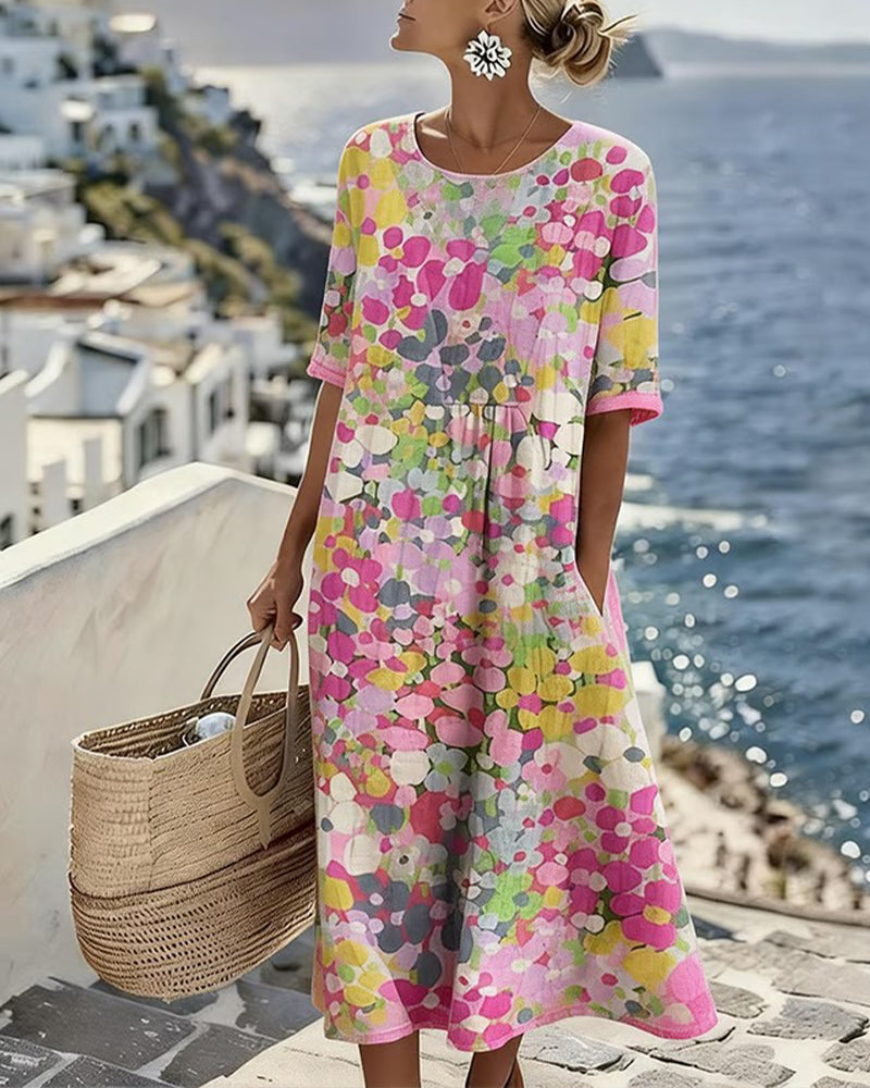 Marguerite | Floaty Floral Midi Dress