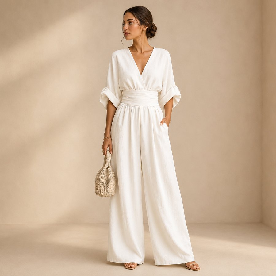 Serena | Elegant Wide-Leg Jumpsuit