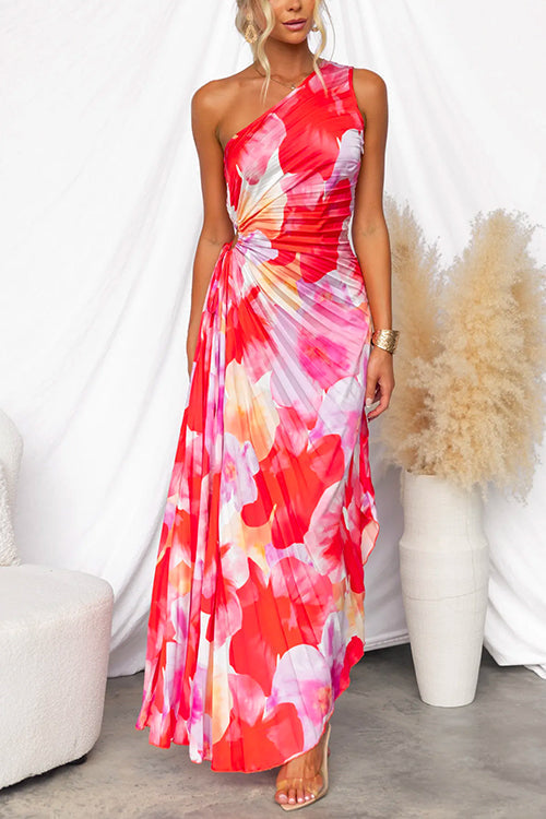 Diane & Susan™ | Pleated One-Shoulder Dress