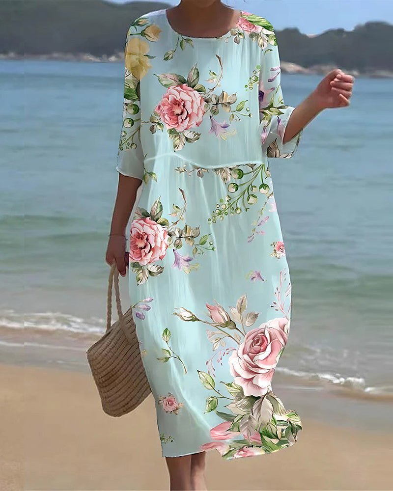 Tessa | Sunset Flower Dress