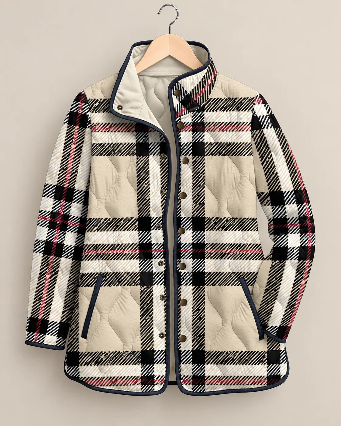 Rosalie | Watercolor Leopard Quilted Jacket