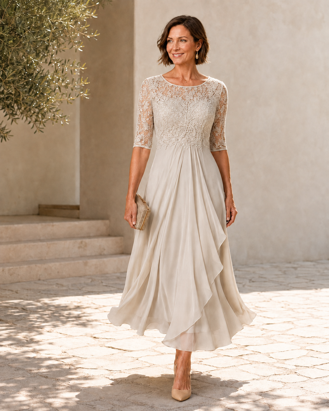Rosanna – The Flattering Lace Midi Dress