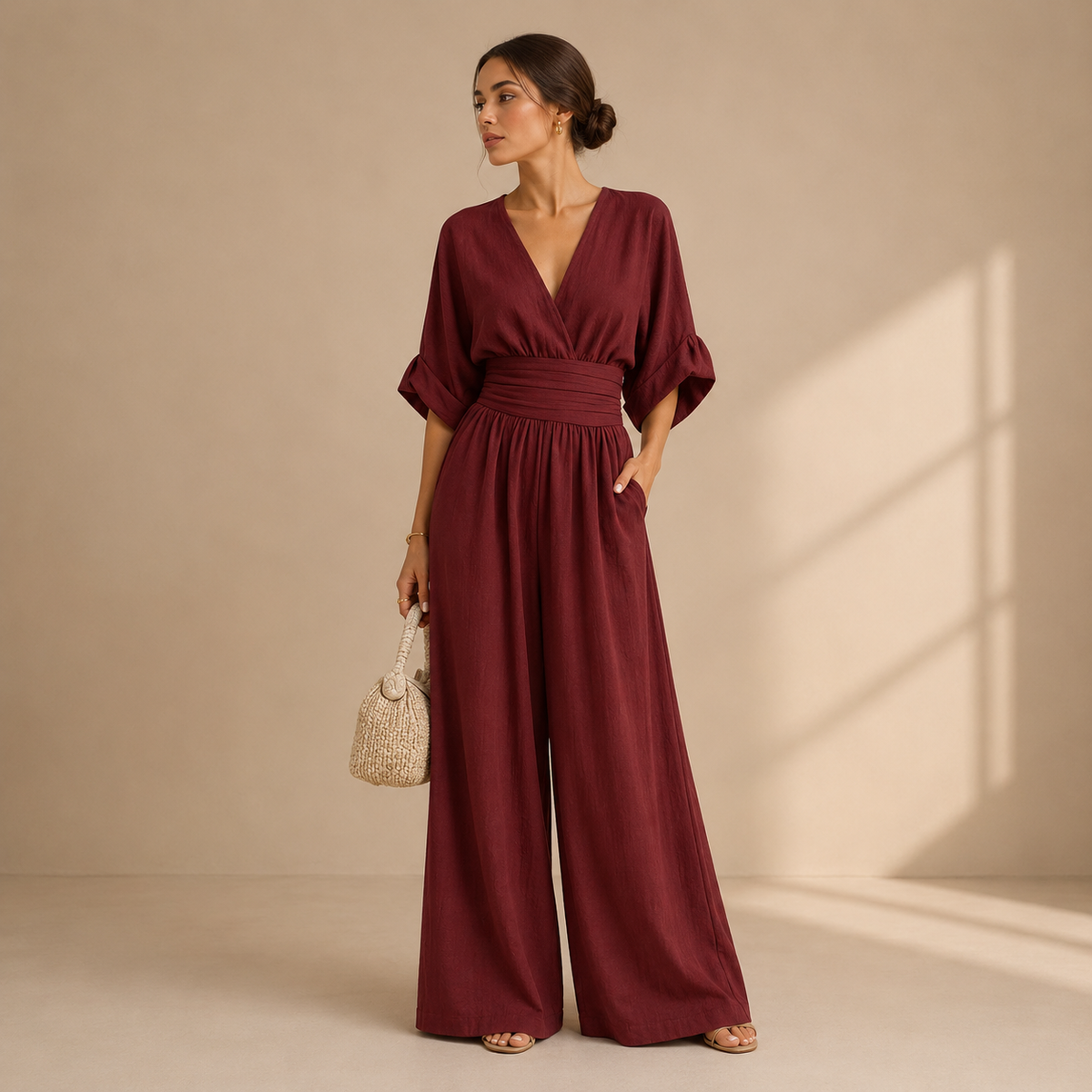 Serena | Elegant Wide-Leg Jumpsuit