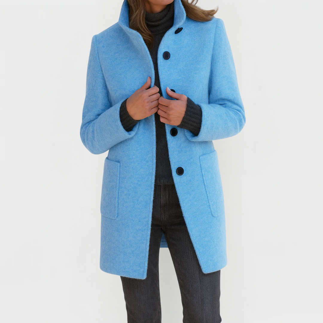 Margaux | Tailored Button-Front Midi Coat