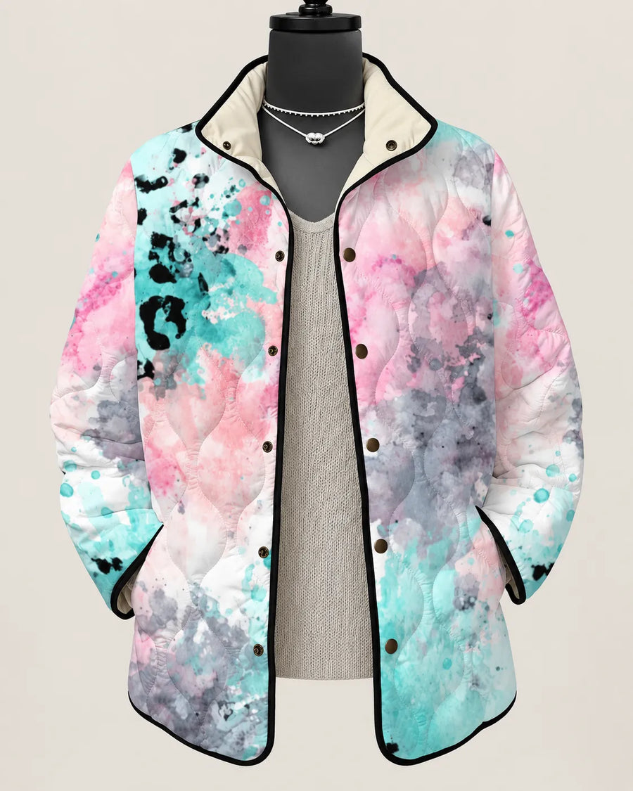 Eliana Watercolor Quilted Jacket