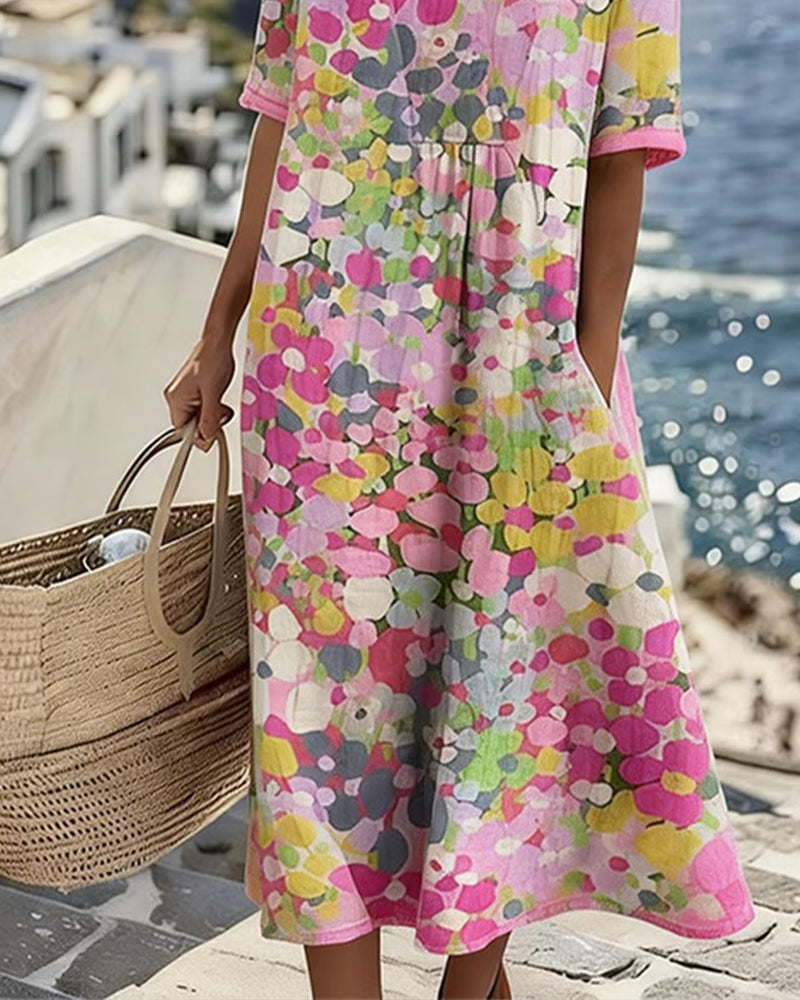 Marguerite | Floaty Floral Midi Dress