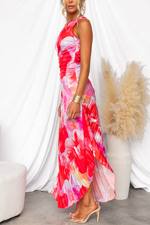 Diane & Susan™ | Pleated One-Shoulder Dress