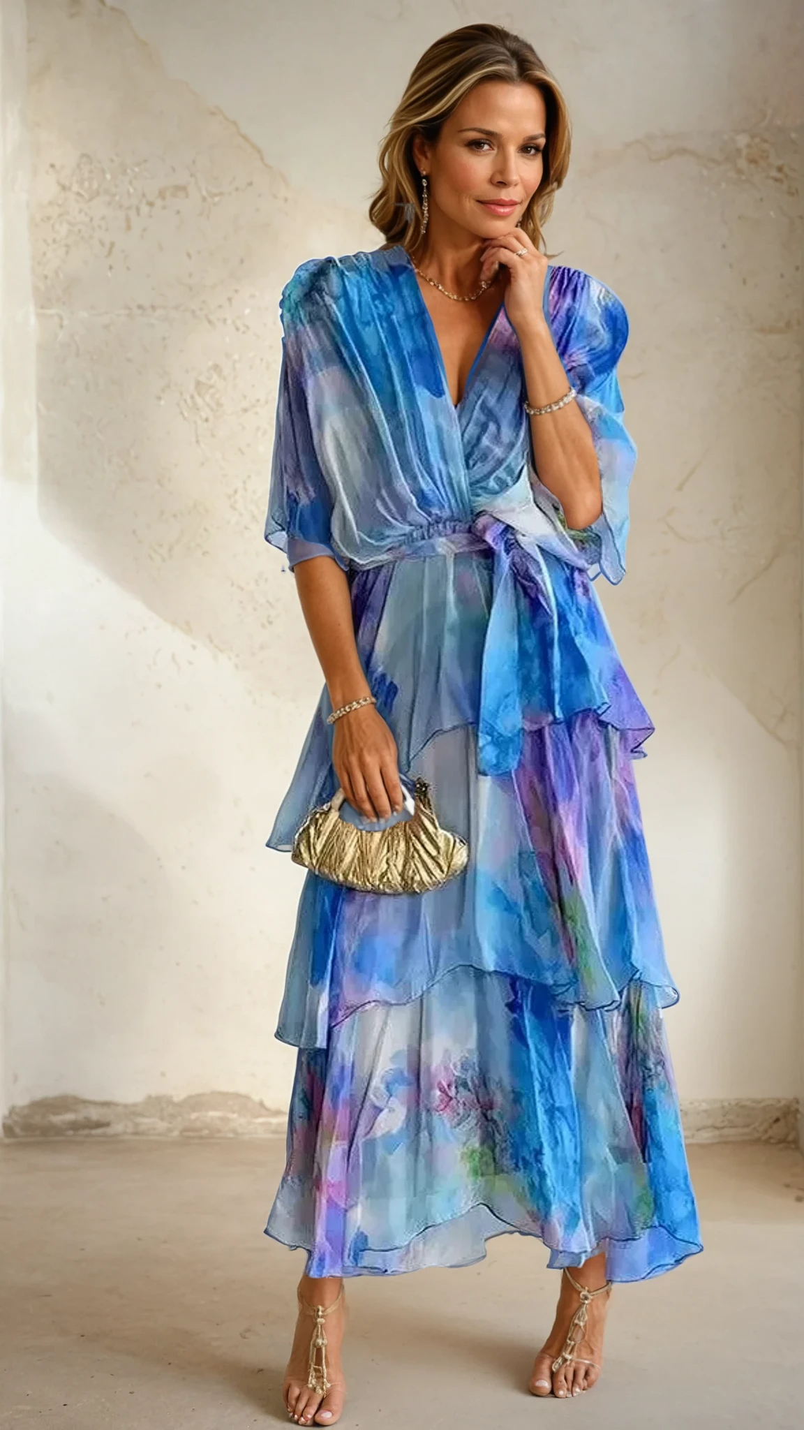 Diane & Susan™ |Layered Floral Sun Dress
