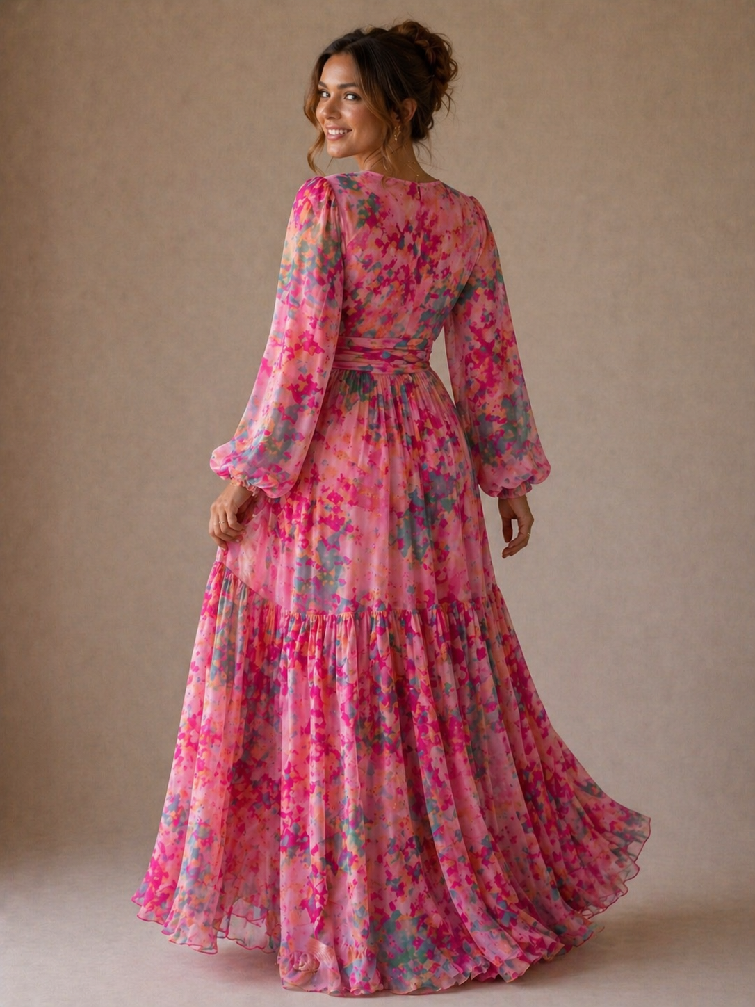 Diane & Susan™ | Wrap Dress with Floral Print