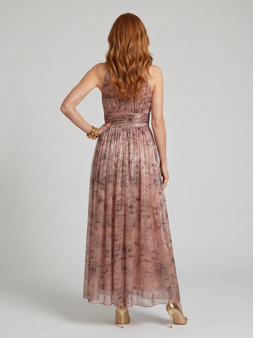 Diane & Susan Textured Finish Sleeveless Midi Dress