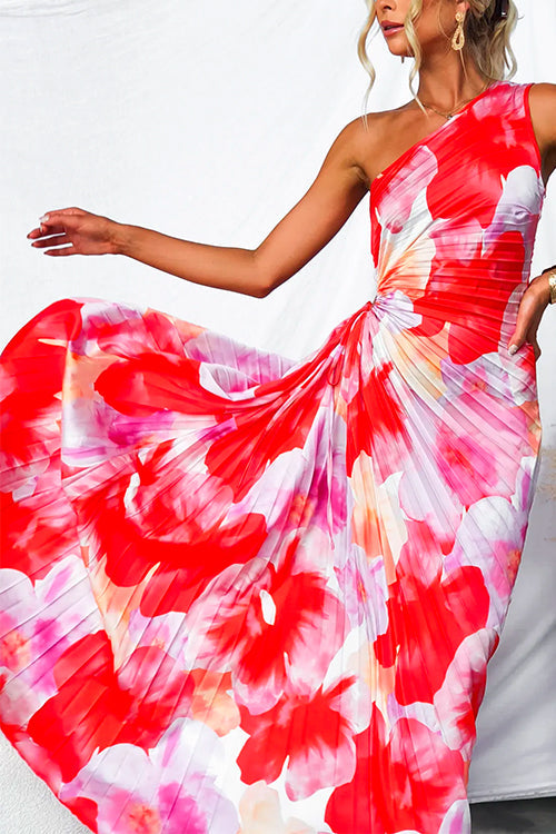 Diane & Susan™ | Pleated One-Shoulder Dress