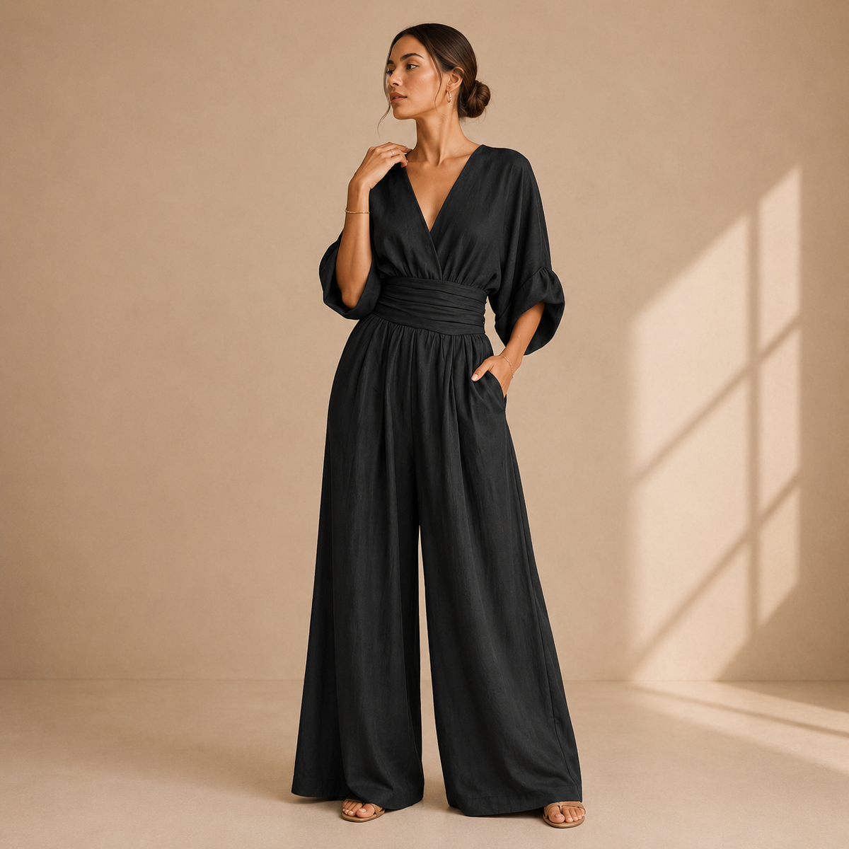 Serena | Elegant Wide-Leg Jumpsuit