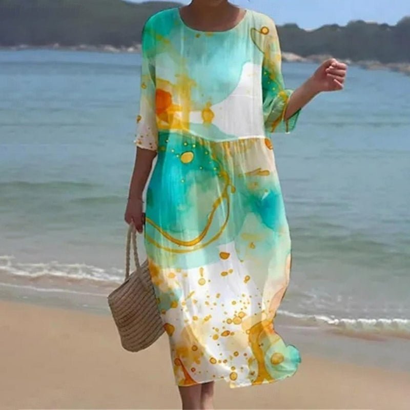 Tessa | Sunset Flower Dress