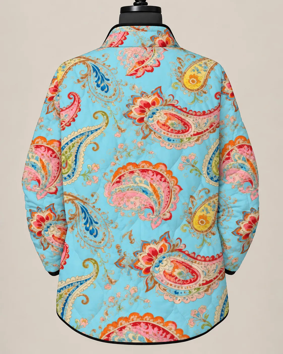 Eliana Vibrant Paisley Quilted Jacket