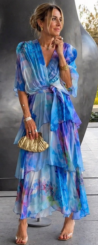 Diane & Susan™ |Layered Floral Sun Dress