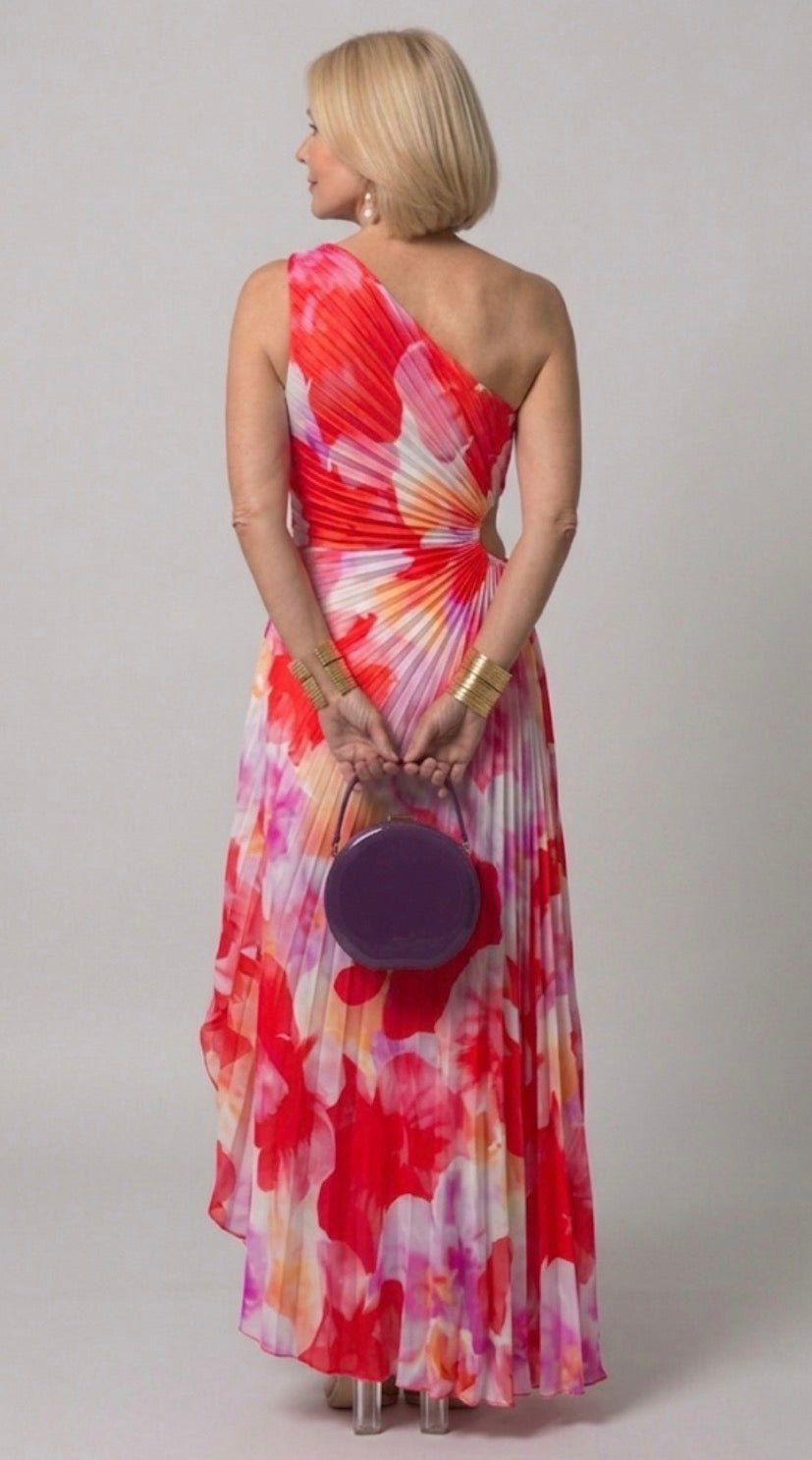 Diane & Susan™ | Pleated One-Shoulder Dress