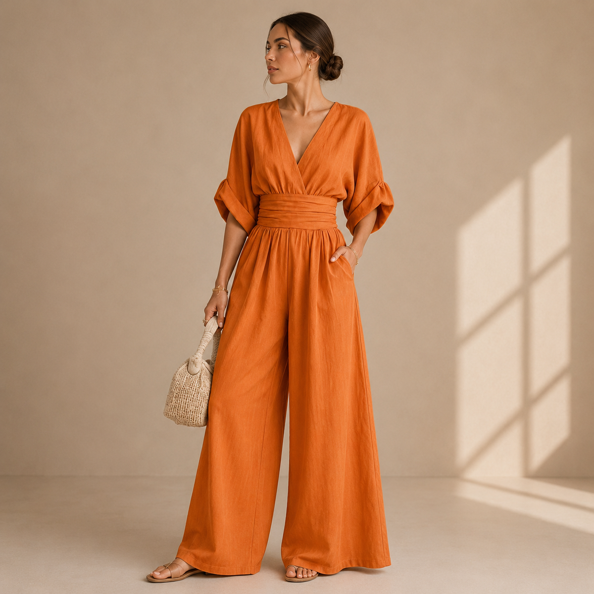 Serena | Elegant Wide-Leg Jumpsuit