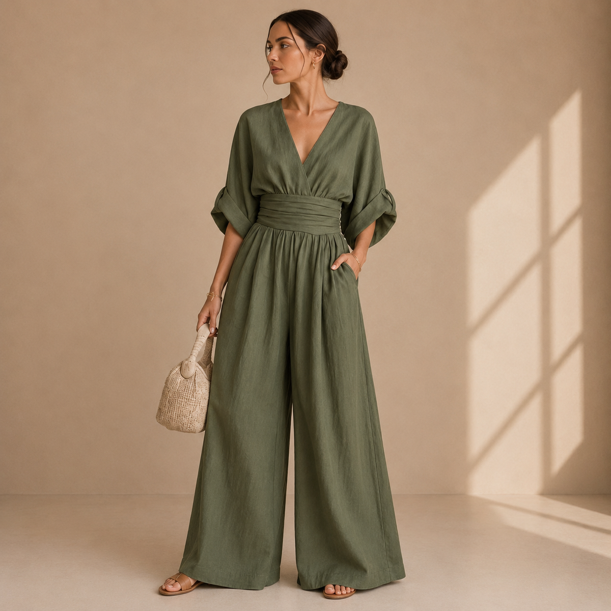 Serena | Elegant Wide-Leg Jumpsuit