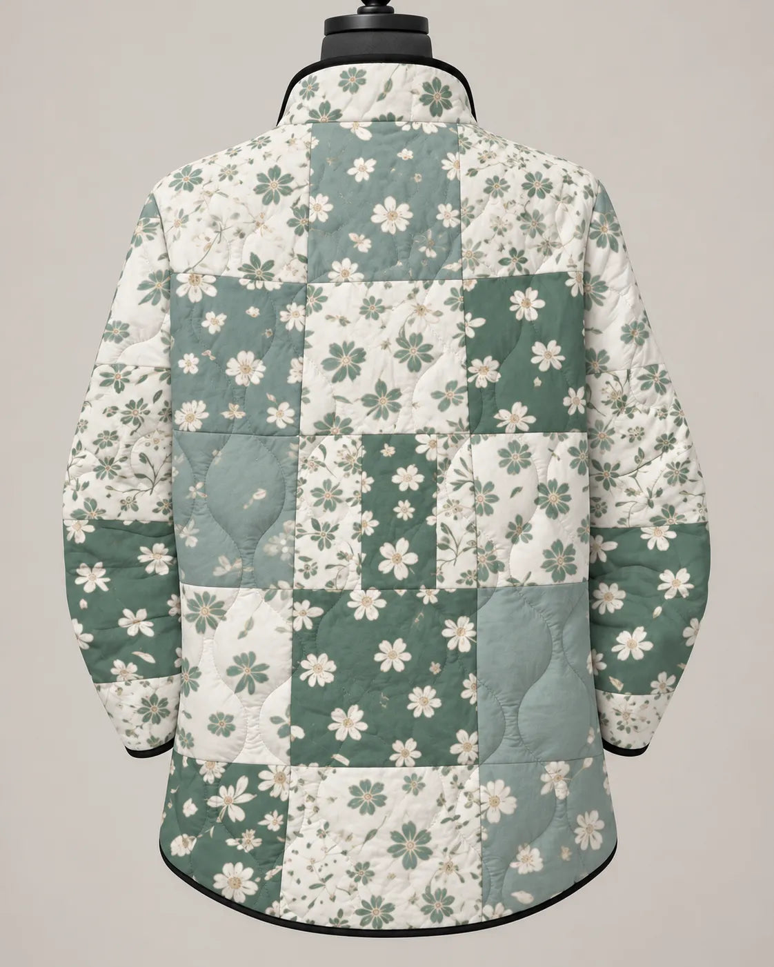 Elowen Meadow Patchwork Floral Quilted Jacket