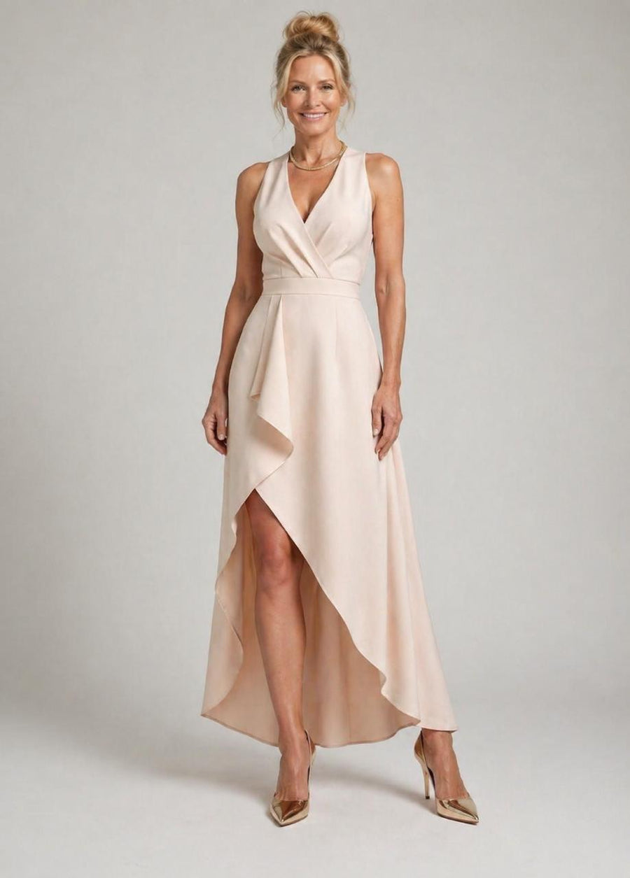 Diane & Susan™ |Midi Wrap Dress with V-Neck