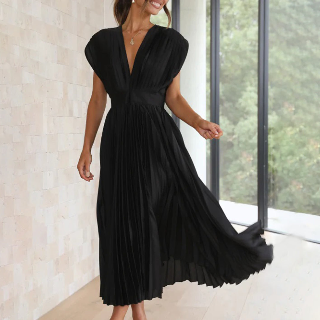 Diane & Susan™ | Timeless Pleated Midi Dress