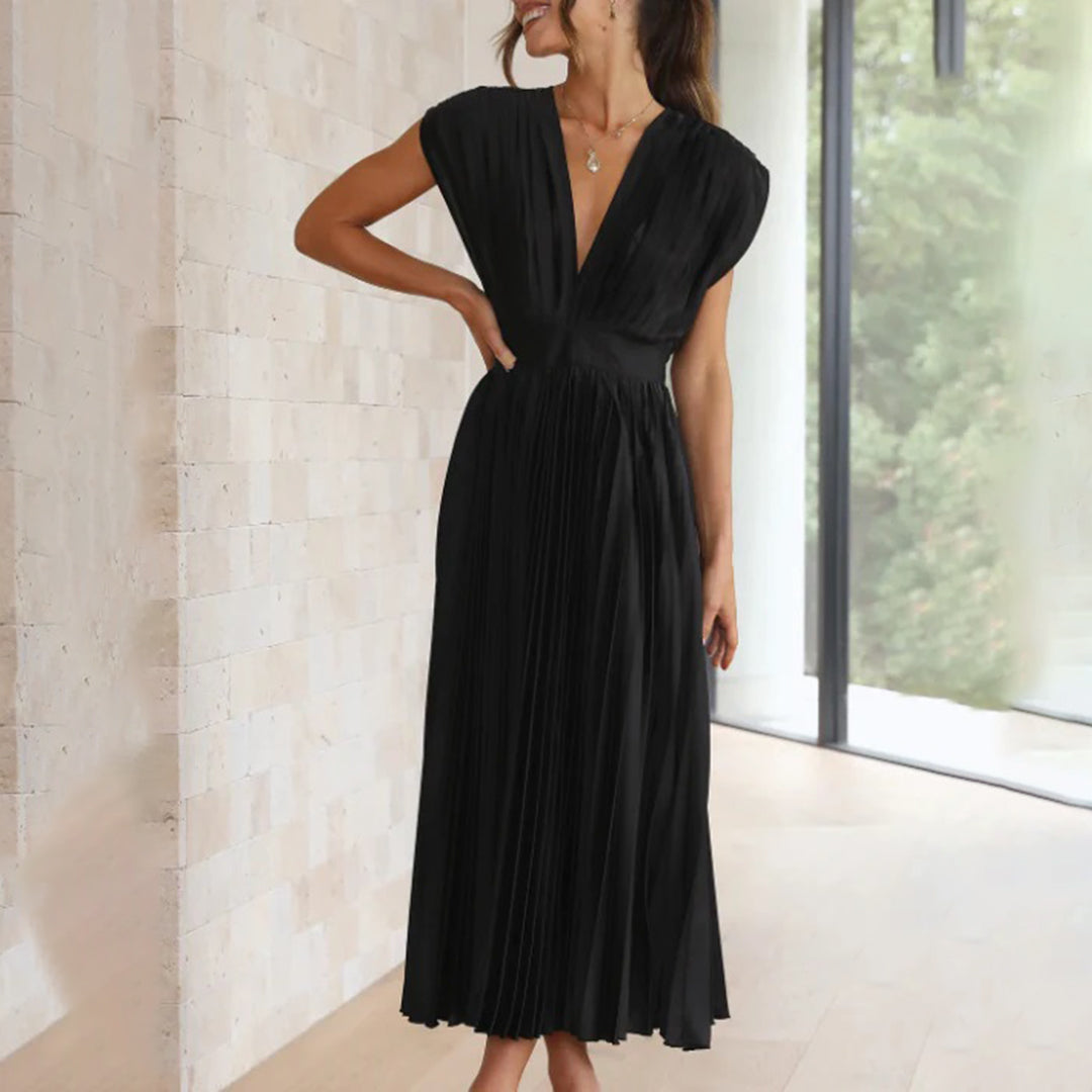 Diane & Susan™ | Timeless Pleated Midi Dress