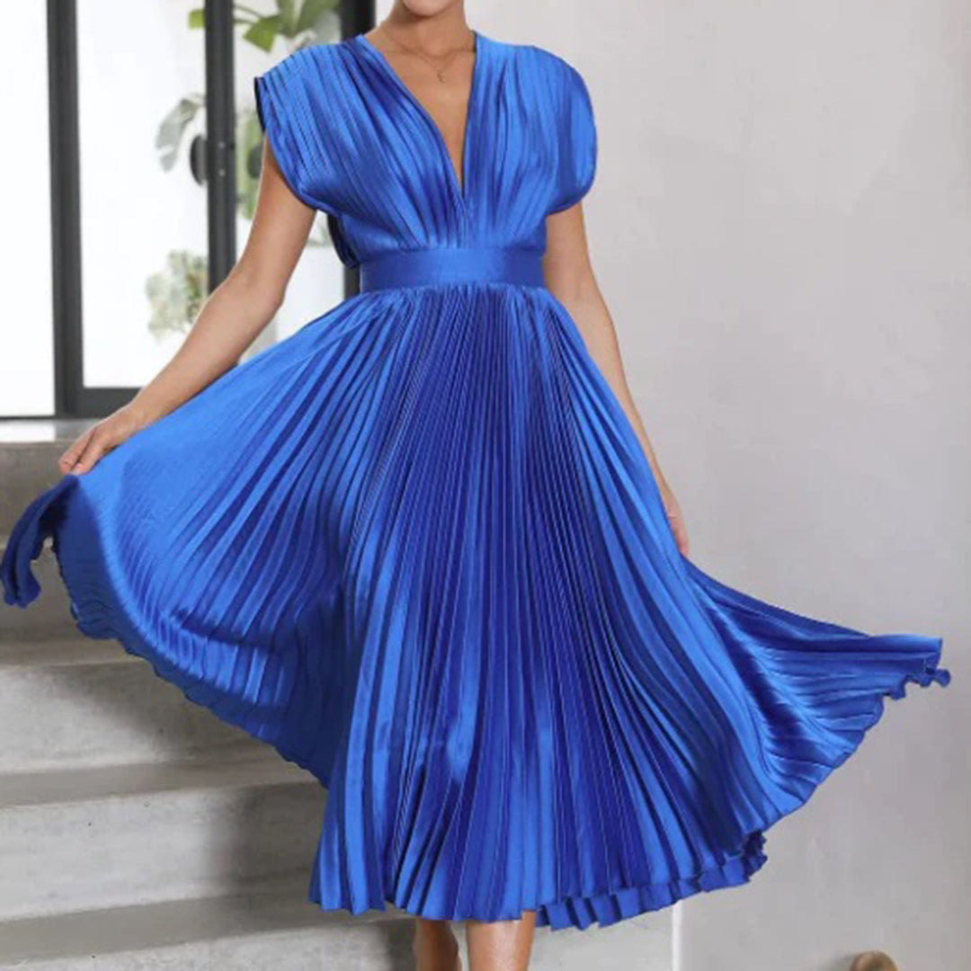 Diane & Susan™ | Timeless Pleated Midi Dress