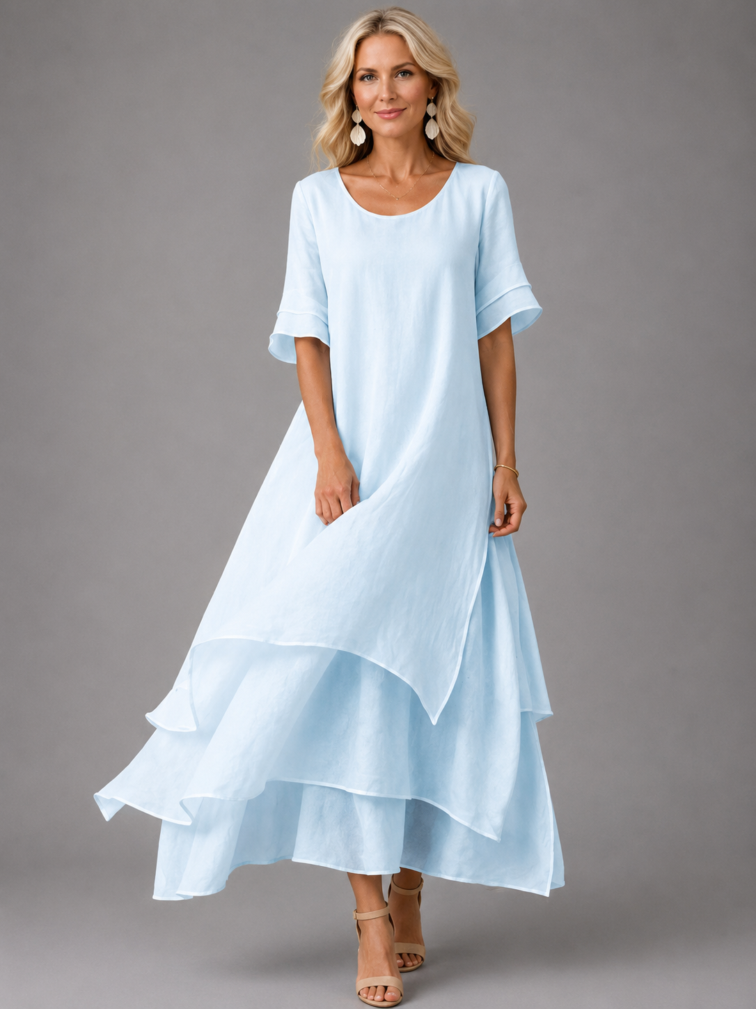 Liora | Flowing Tiered Maxi Dress