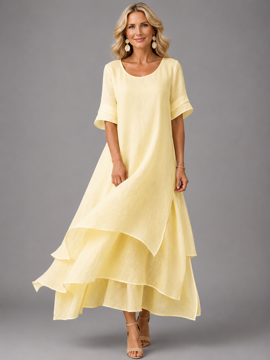 Liora | Flowing Tiered Maxi Dress