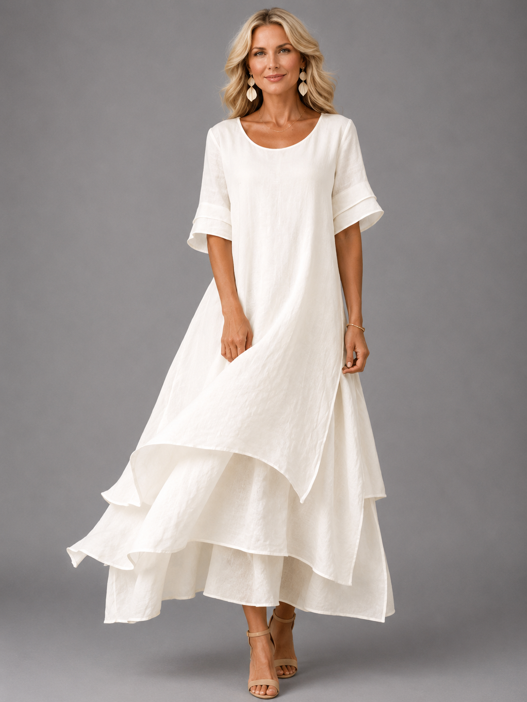 Liora | Flowing Tiered Maxi Dress