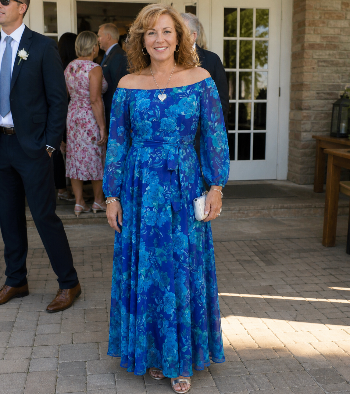 Diane & Susan™ | Off Shoulder Floral Maxi Dress