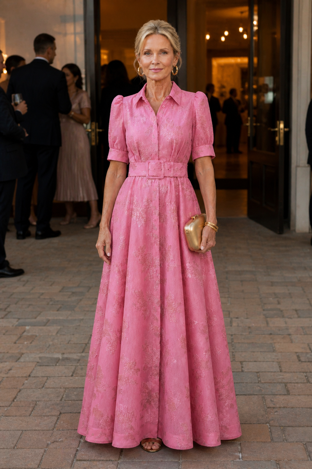 Diane & Susan™ | Belted Floral Maxi Dress