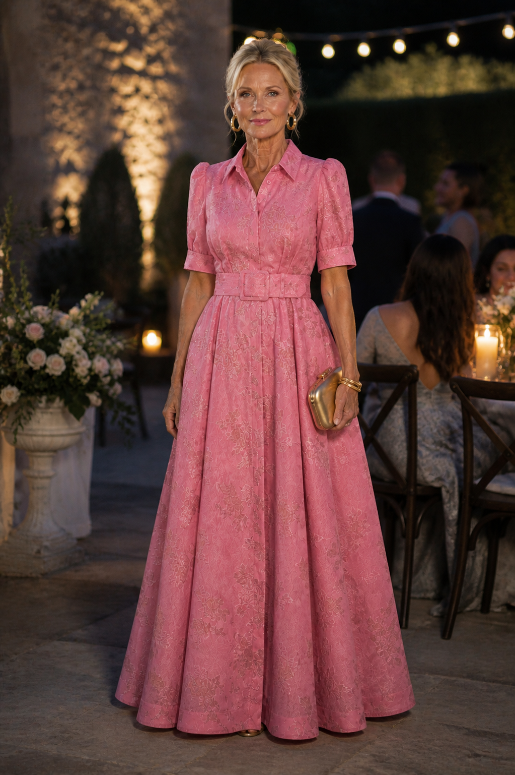 Diane & Susan™ | Belted Floral Maxi Dress