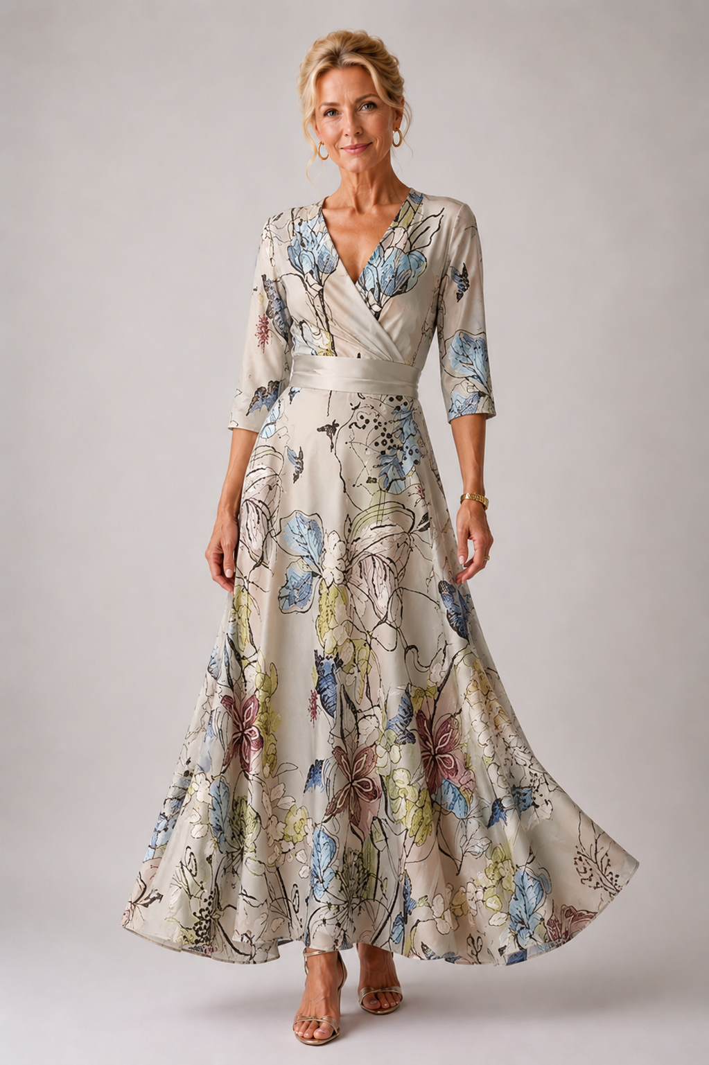 Diane & Susan Chic Dress with Floral Print