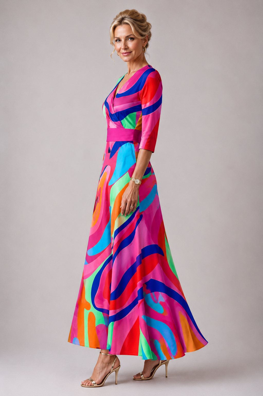 Diane & Susan™ | Comfortable dress for every day with V-neck