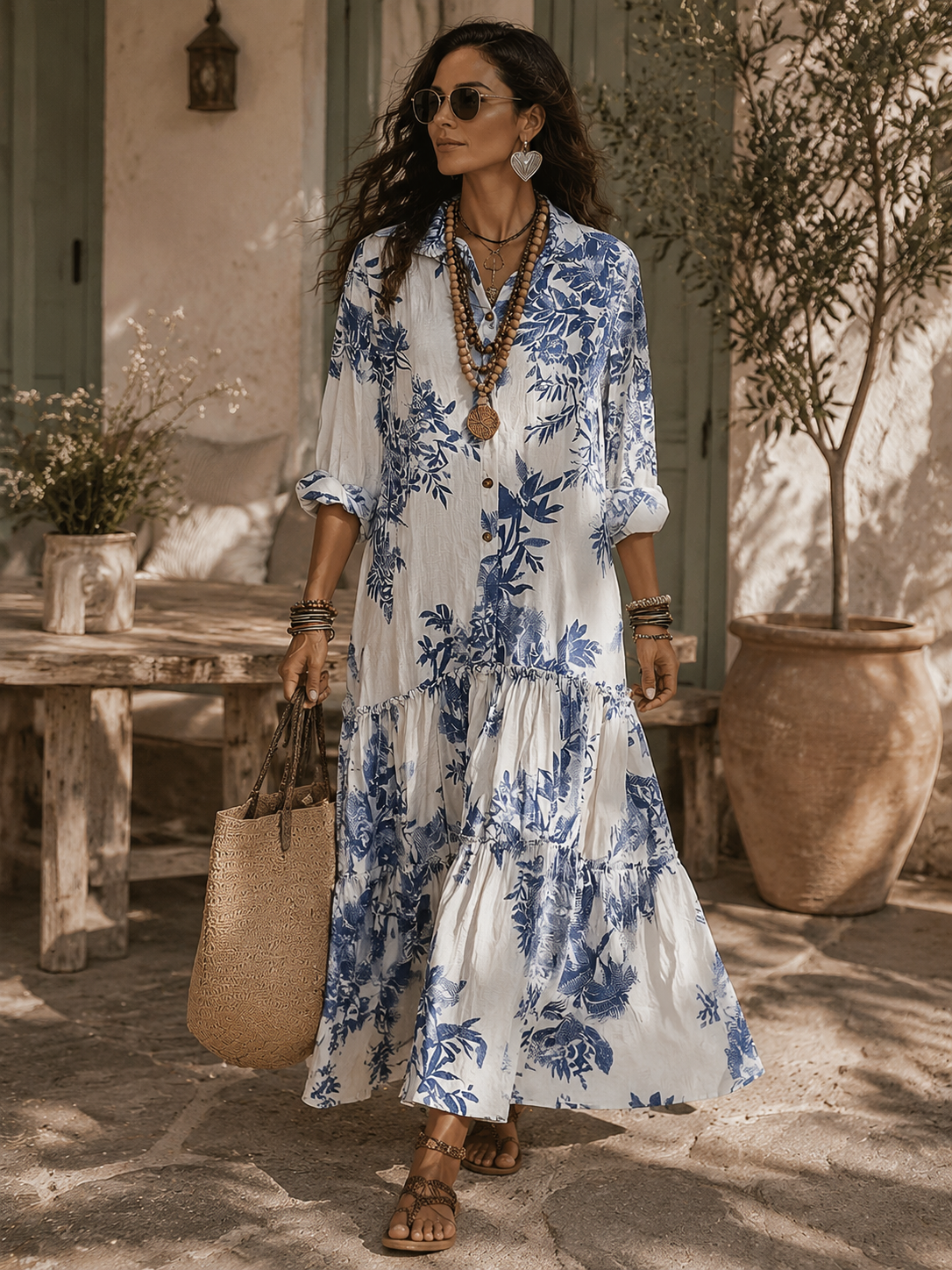 Dahlia | Floral Tiered Maxi Dress