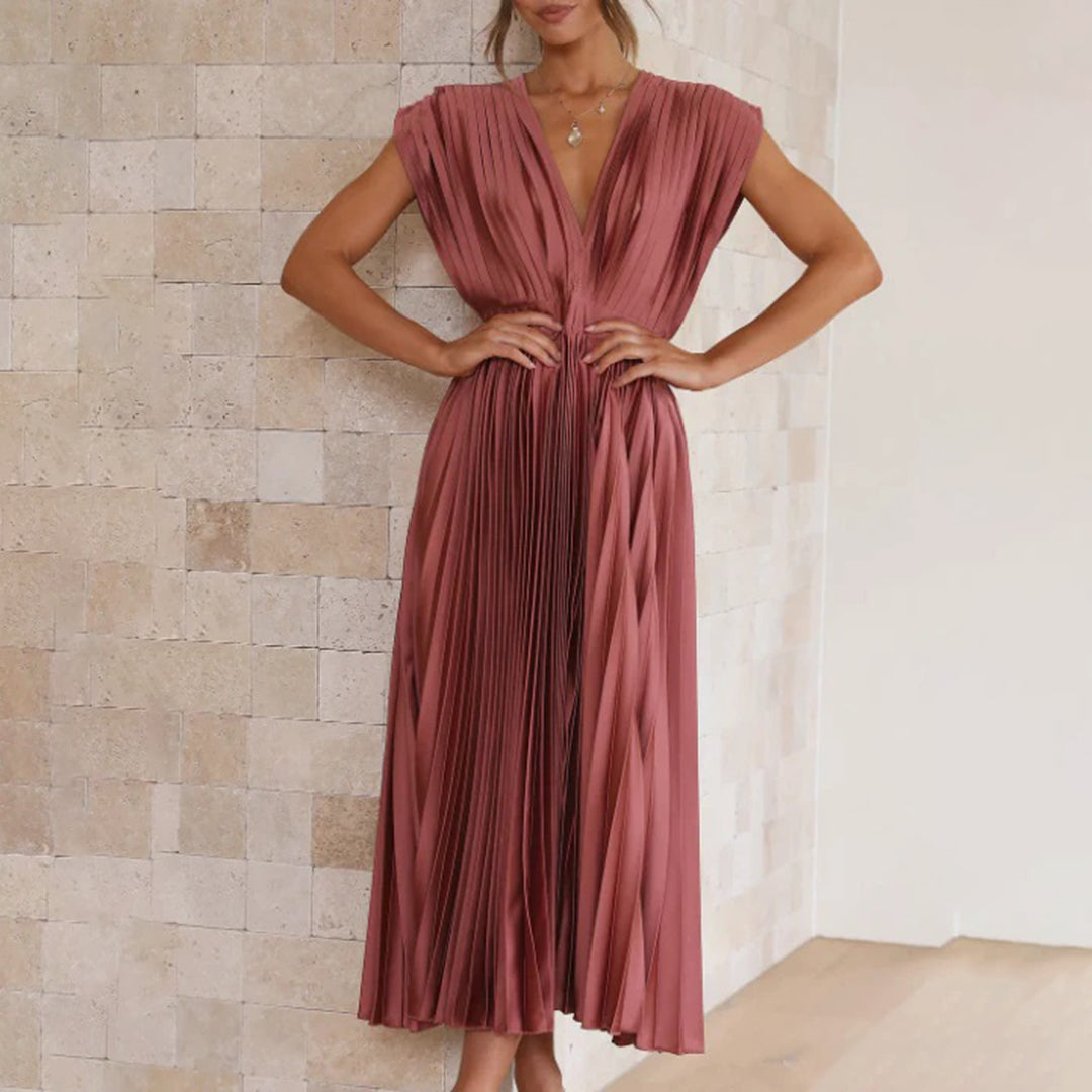 Diane & Susan™ | Timeless Pleated Midi Dress
