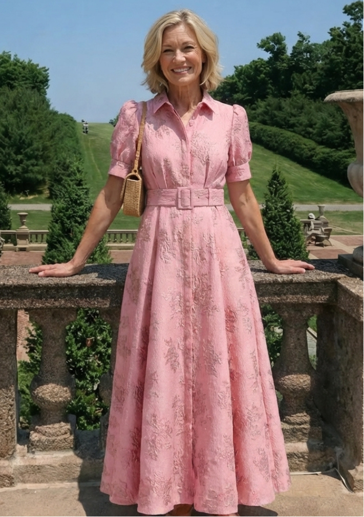 Diane & Susan™ | Belted Floral Maxi Dress