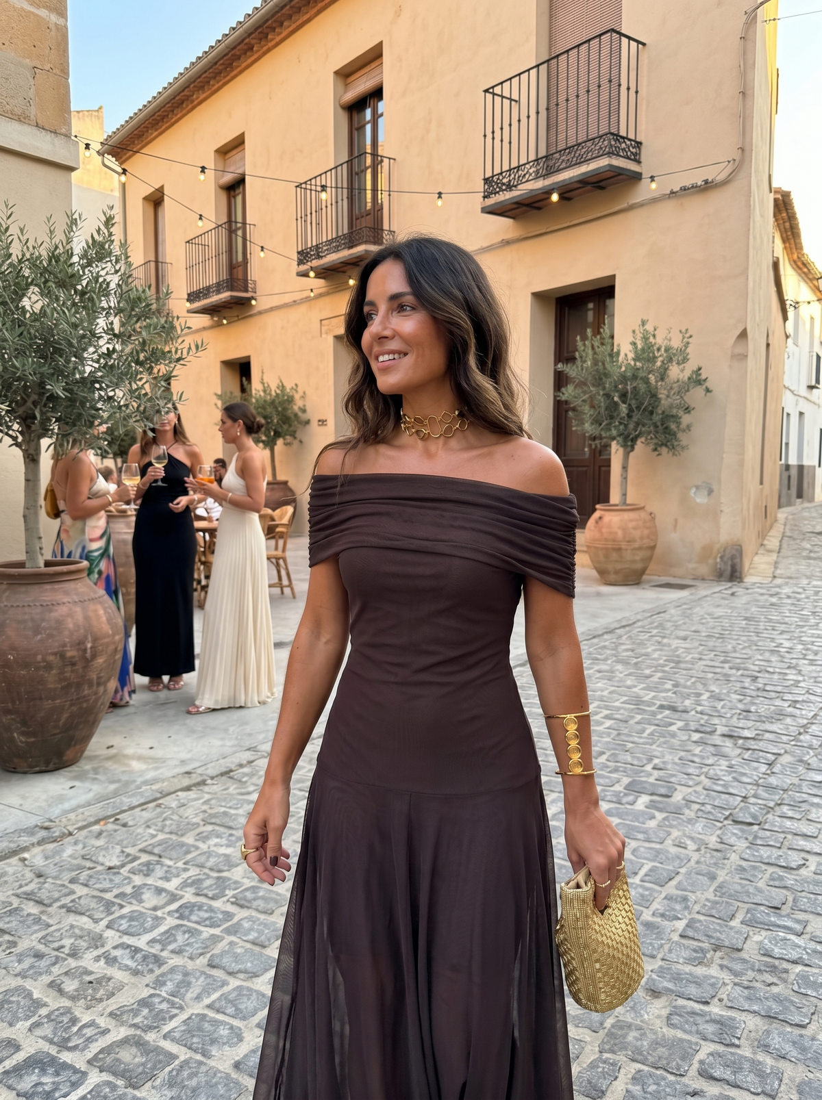 Isabella One-Shoulder Print Maxi Dress