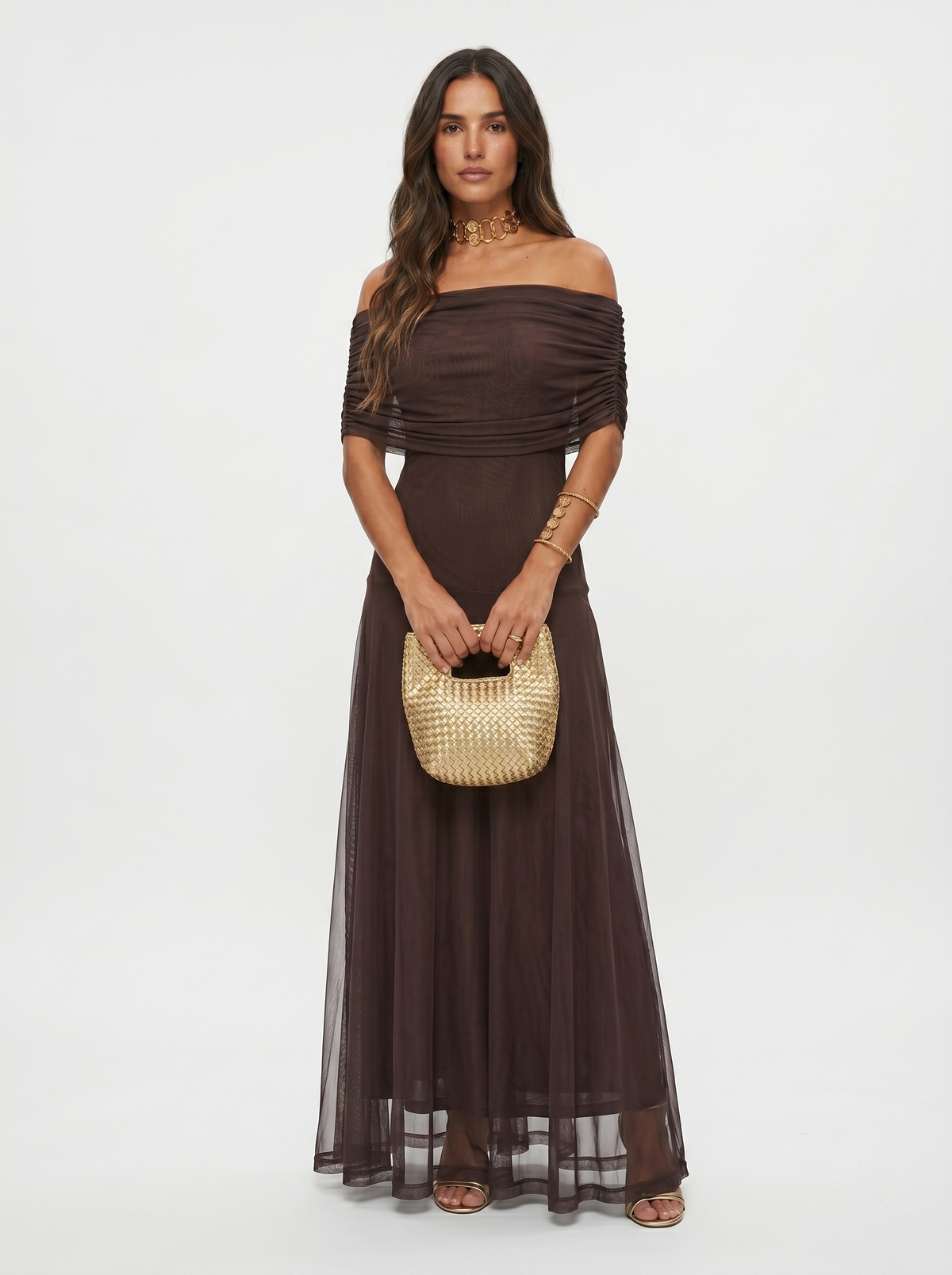 Isabella One-Shoulder Print Maxi Dress